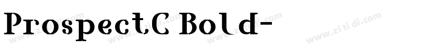 ProspectC Bold字体转换